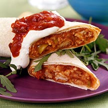 Baked Turkey and Jack Cheese Chimichangas