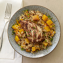 Moroccan Chicken with Apricots and Squash