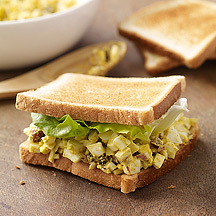 Image of curried egg salad sandwiches