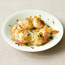 Image of Lemon-Garlic Crumb-Topped Baked Shrimp
